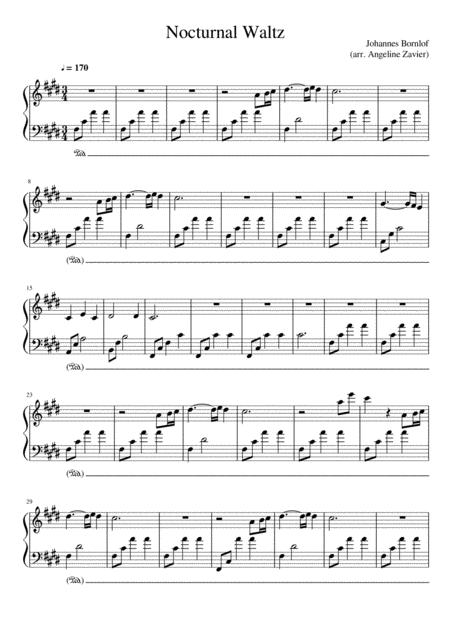 Nocturnal Waltz By Johannes Bornlof Free Sheet Music