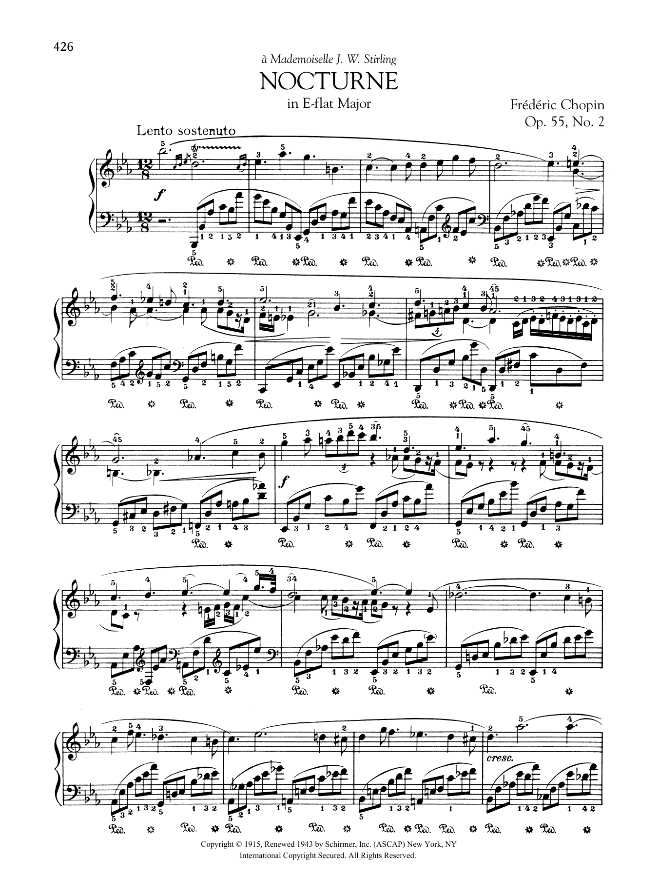 Nocturne E-flat Major By Frederic Chopin Free Sheet Music