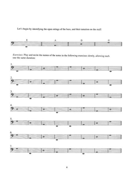 Note Reading Studies For Bass By Arnold Evans Schnitzer Free Sheet Music