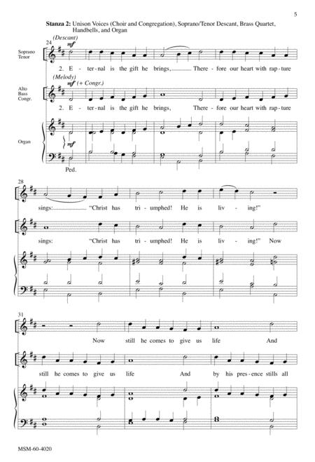 Now All The Vault Of Heaven Resounds (Downloadable Choral Score) By John A. Behnke Free Sheet Music