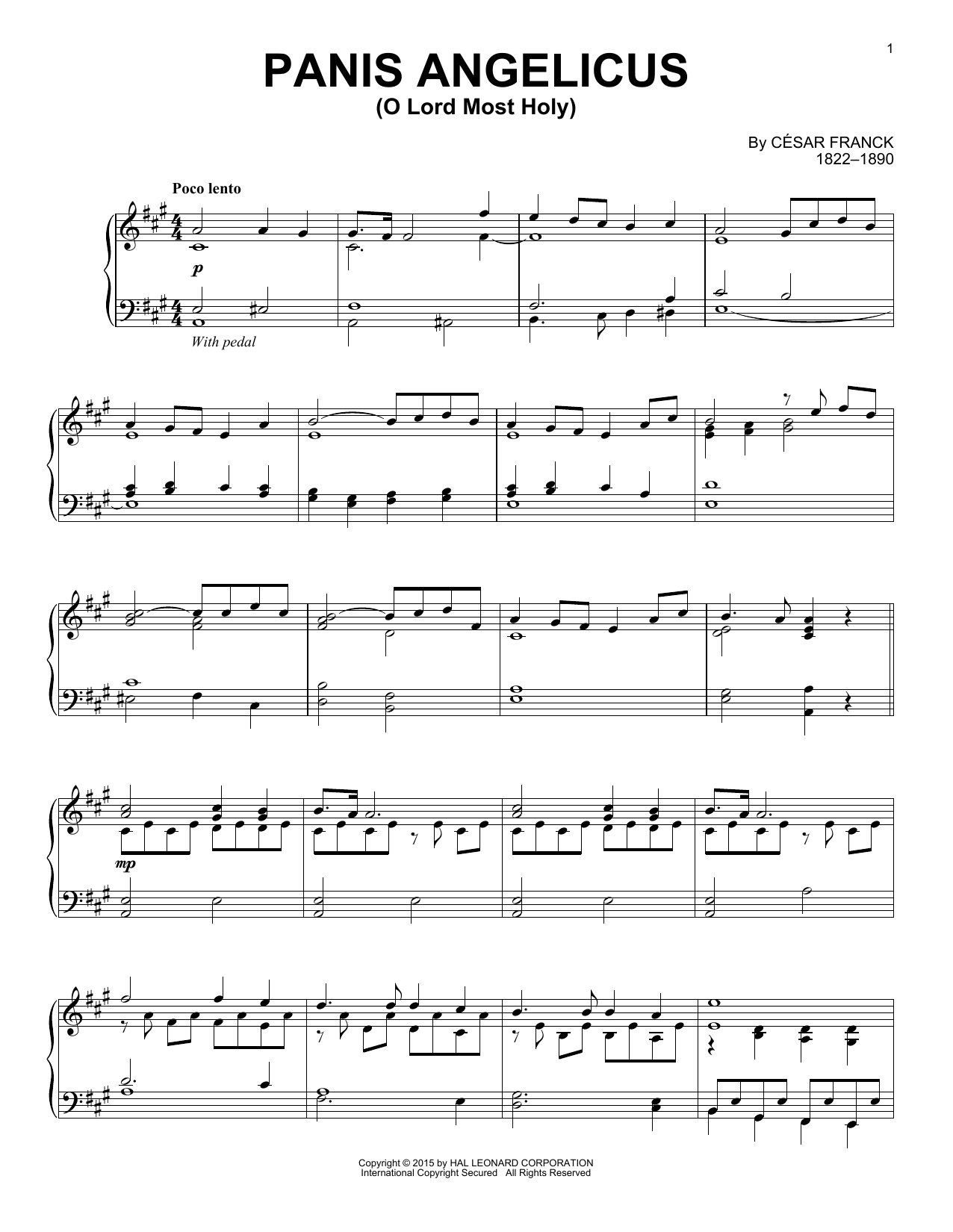 O Lord Most Holy By Bryceson Treharne Free Sheet Music