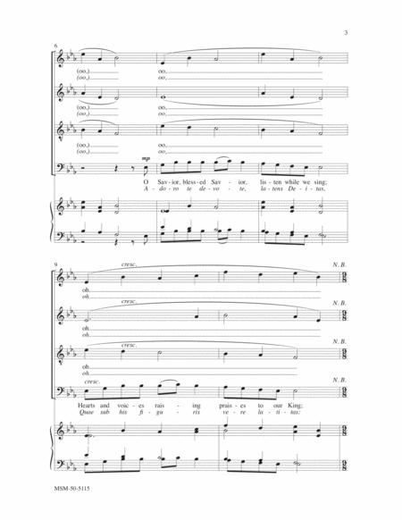 O Savior, Blessed Savior (Adoro Te Devote) (Instrumental Parts) By James Biery Free Sheet Music