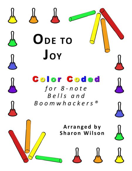 Ode To Joy For 8-note Bells And Boomwhackers® (with Color Coded Notes) By Sharon Wilson Free Sheet Music