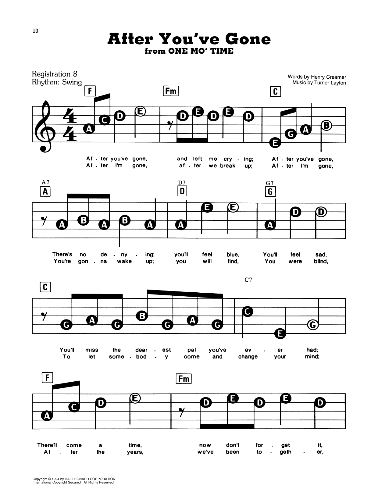 One Mo' Time By Tania Leon Free Sheet Music