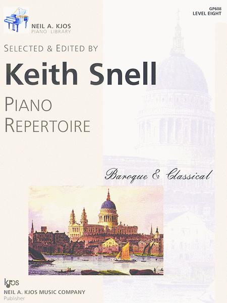 Piano Repertoire: Baroque/Classical Level 8 By Keith Snell Free Sheet Music