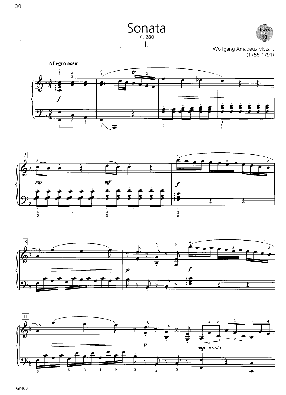 Piano Repertoire By David Carr Glover Free Sheet Music