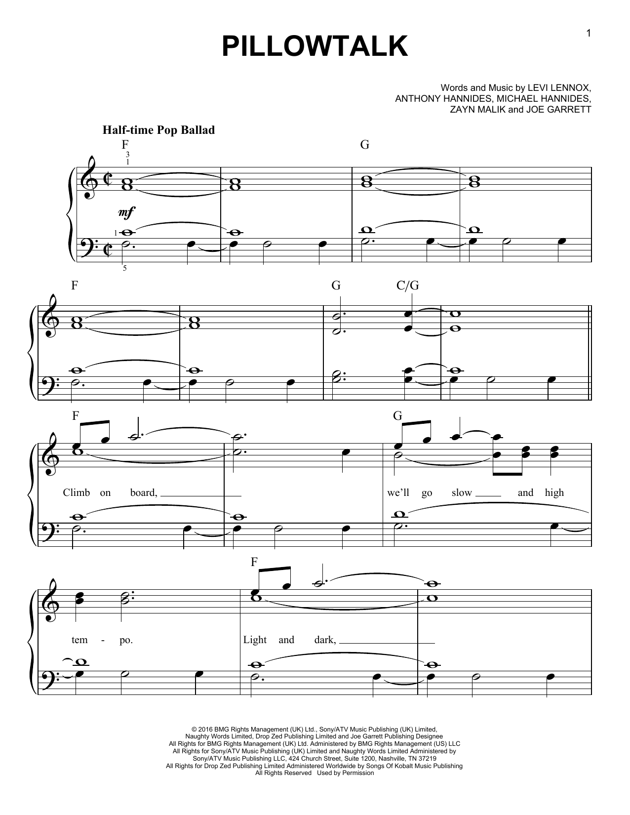 Pillow Fight! By N Free Sheet Music