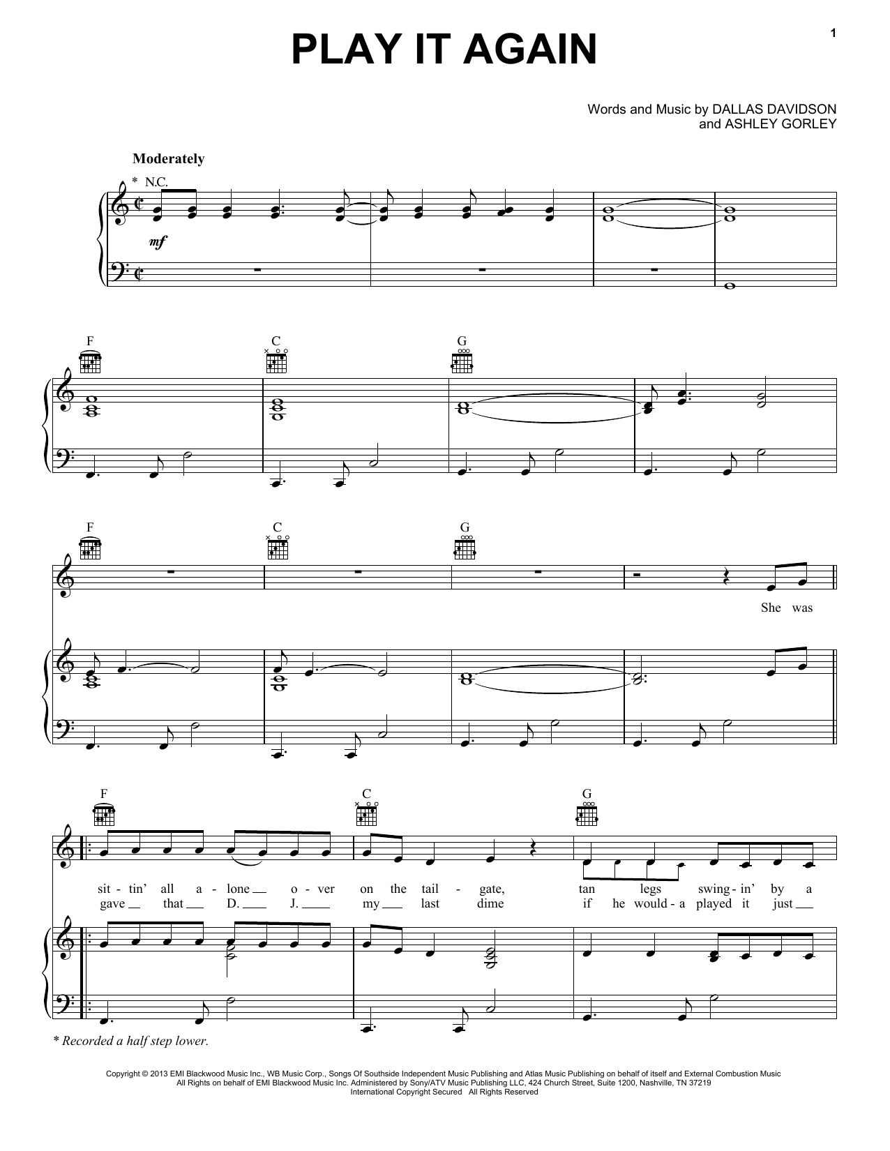 Play It Again: Piano By N Free Sheet Music