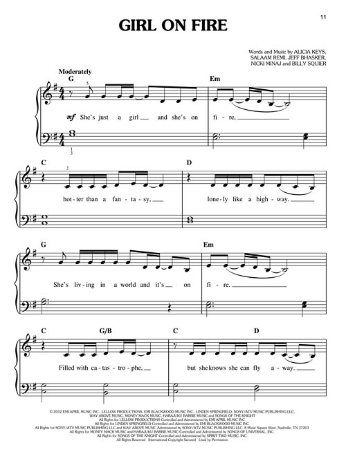 Popular Hits By Various Free Sheet Music