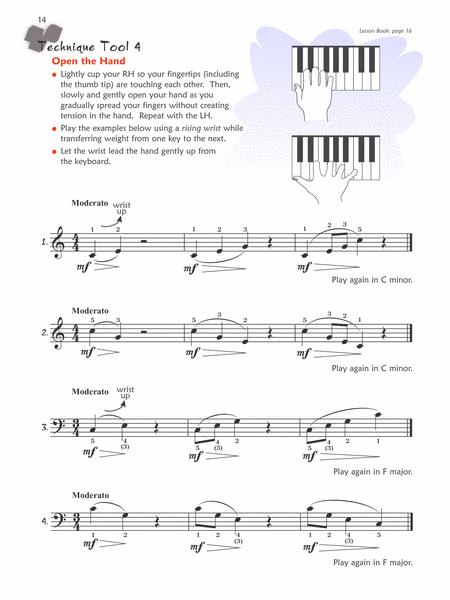 Premier Piano Course Technique, Book 4 By Dennis Alexander Free Sheet Music