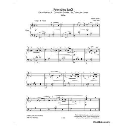 Puppets / Loutky I-III By Bohuslav Martinu Free Sheet Music