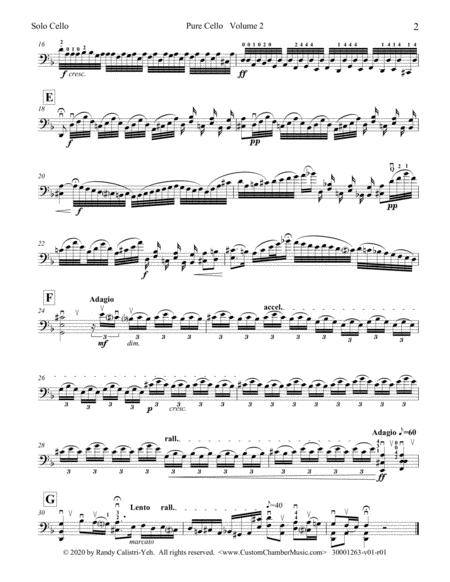 Pure Cello Volume 2: Ten More Concert Pieces For Unaccompanied Cello (solo Cello) By Various Free Sheet Music