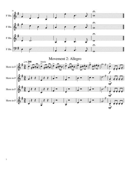 Quartet Repertoire For Horn By N Free Sheet Music