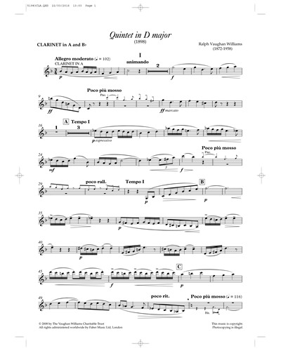 Quintet In D Major (Bird Sanctuary) (With 2 Cellos) By Luigi Boccherini Free Sheet Music