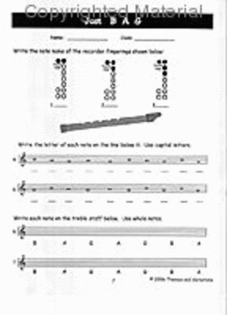 Recorder Fingering And Note Name Flashcards By N Free Sheet Music