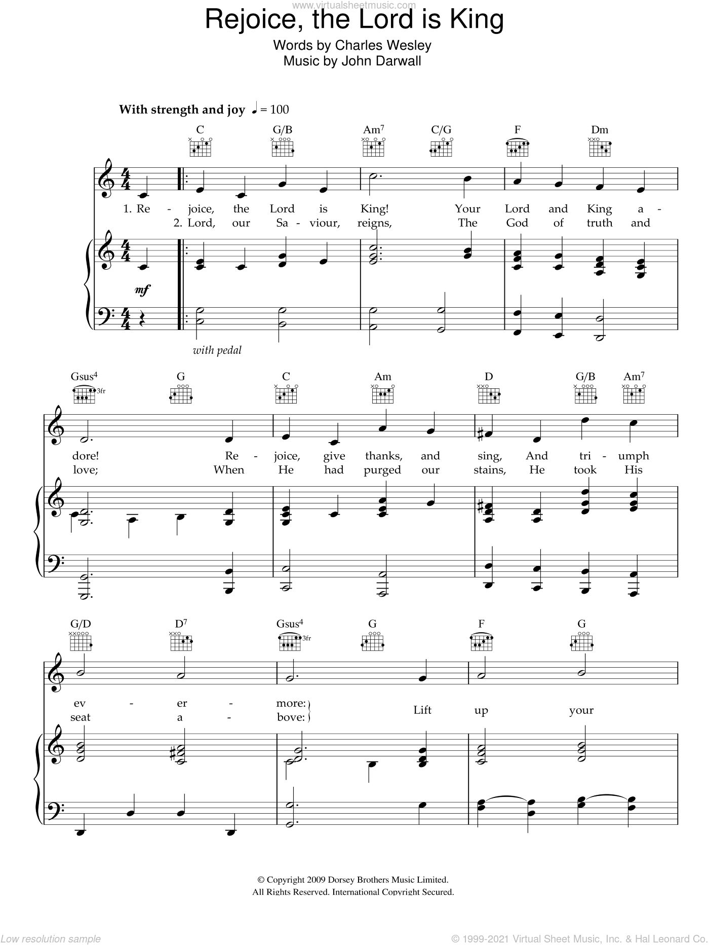 Rejoice, The Lord Is King By Stan Pethel Free Sheet Music