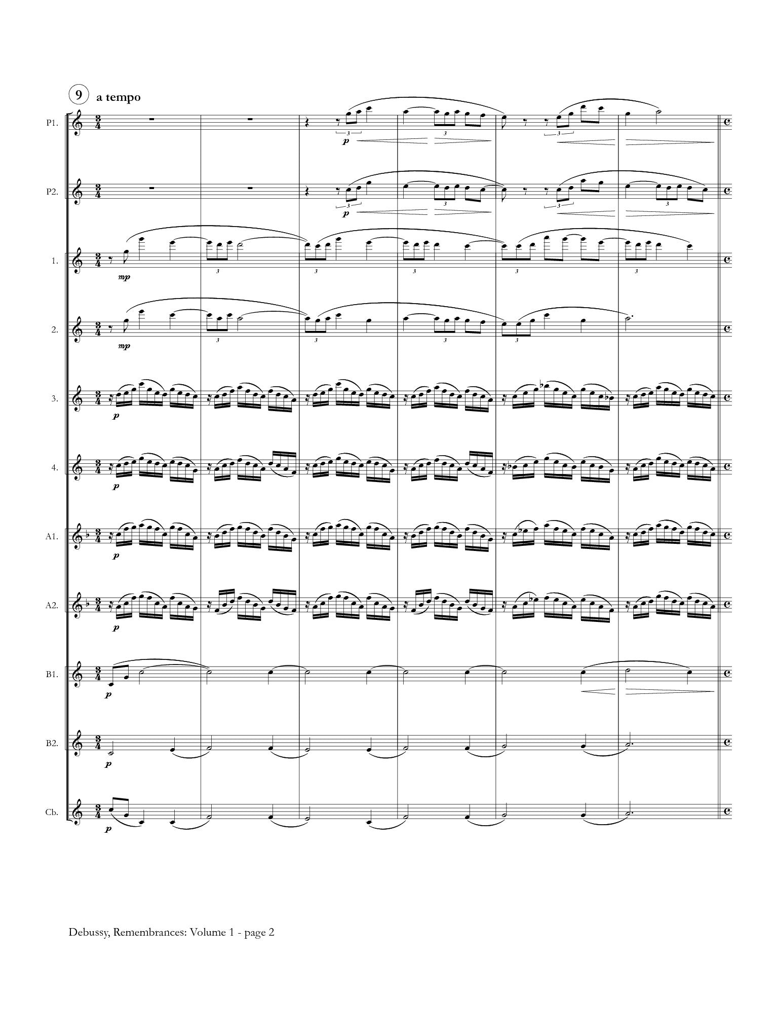 Remembrances, Volume 1: Debussy For Flute Choir By Claude Debussy Free Sheet Music