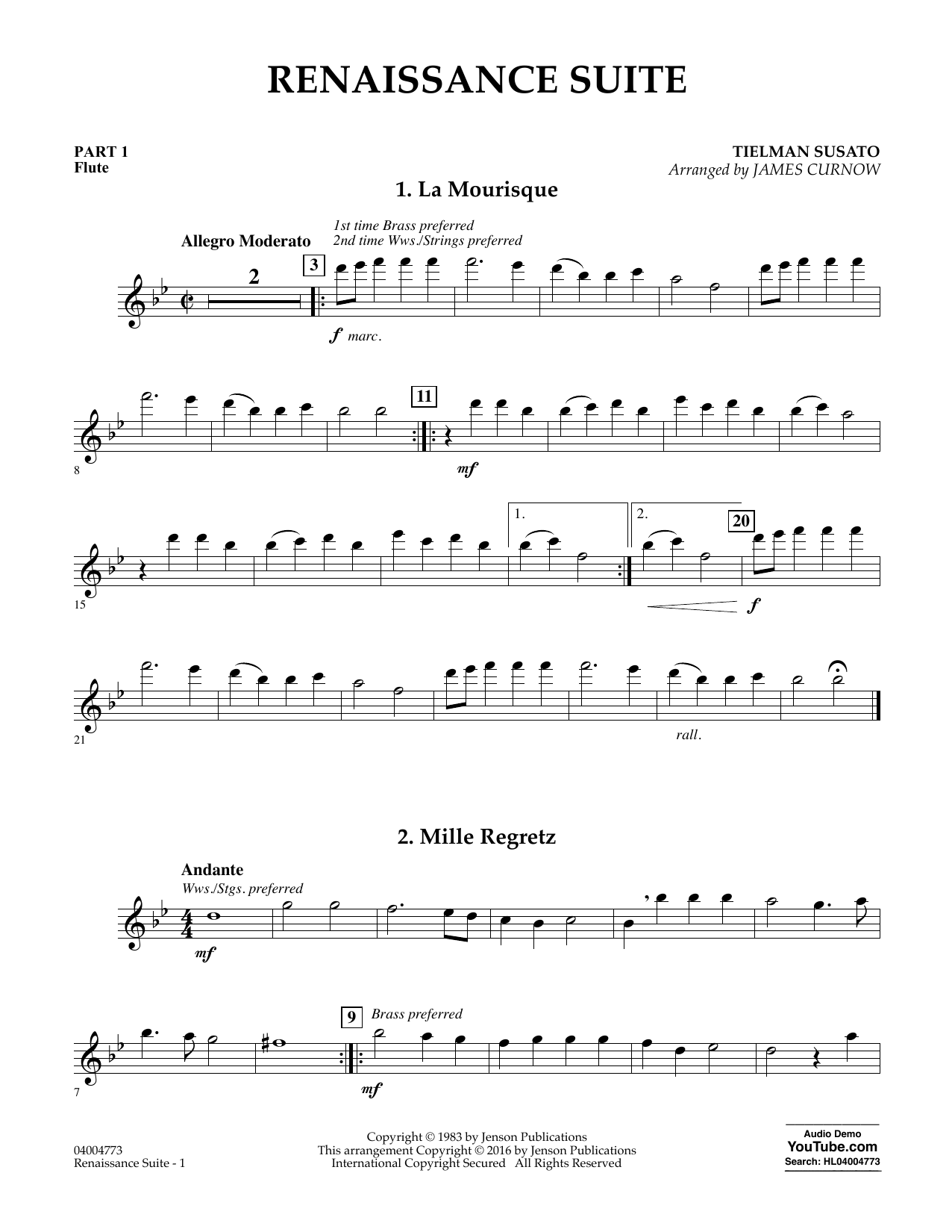 Renaissance Suite By R. Roseman Free Sheet Music