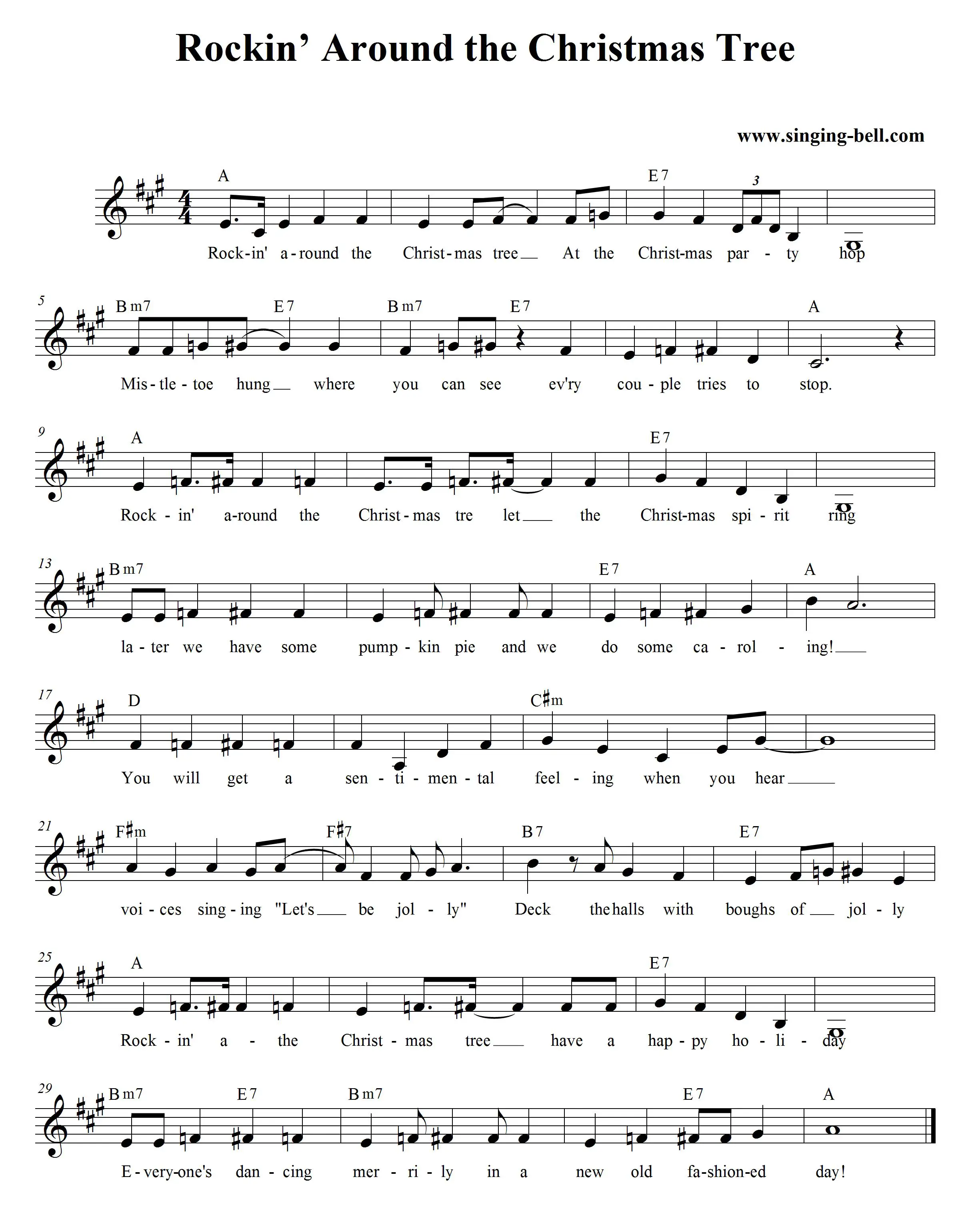 Rockin' Around The Christmas Tree By Toby Keith Free Sheet Music