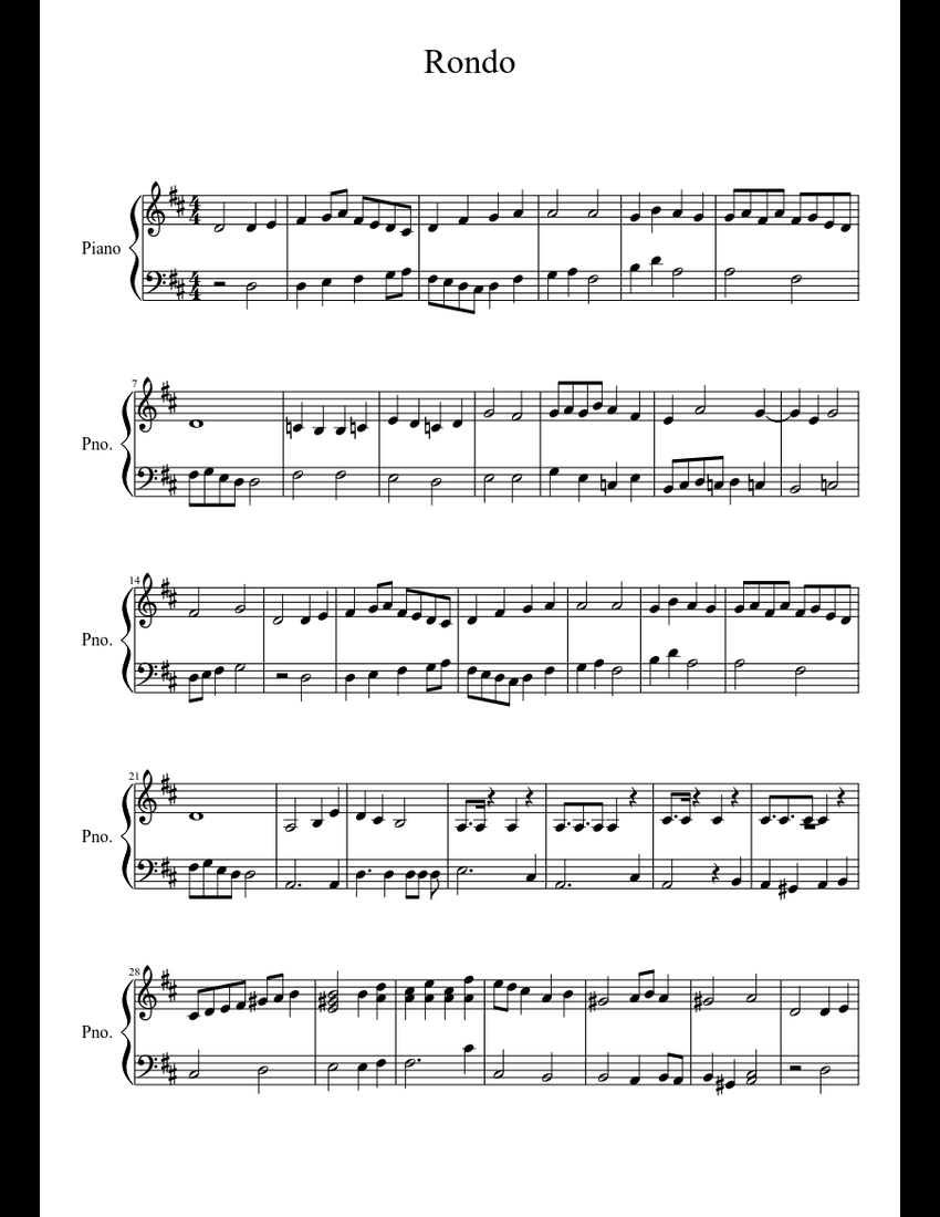 Rondos By Frederic Chopin Free Sheet Music