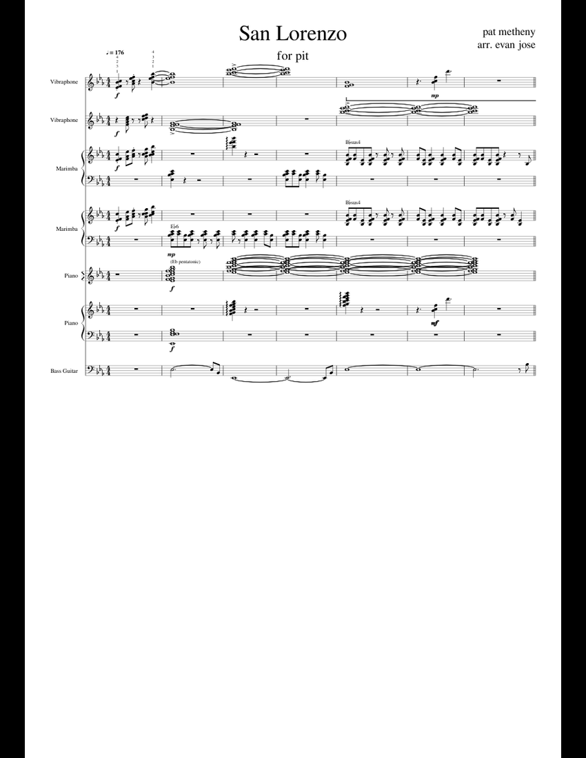 San Lorenzo By C. A. Silva Free Sheet Music