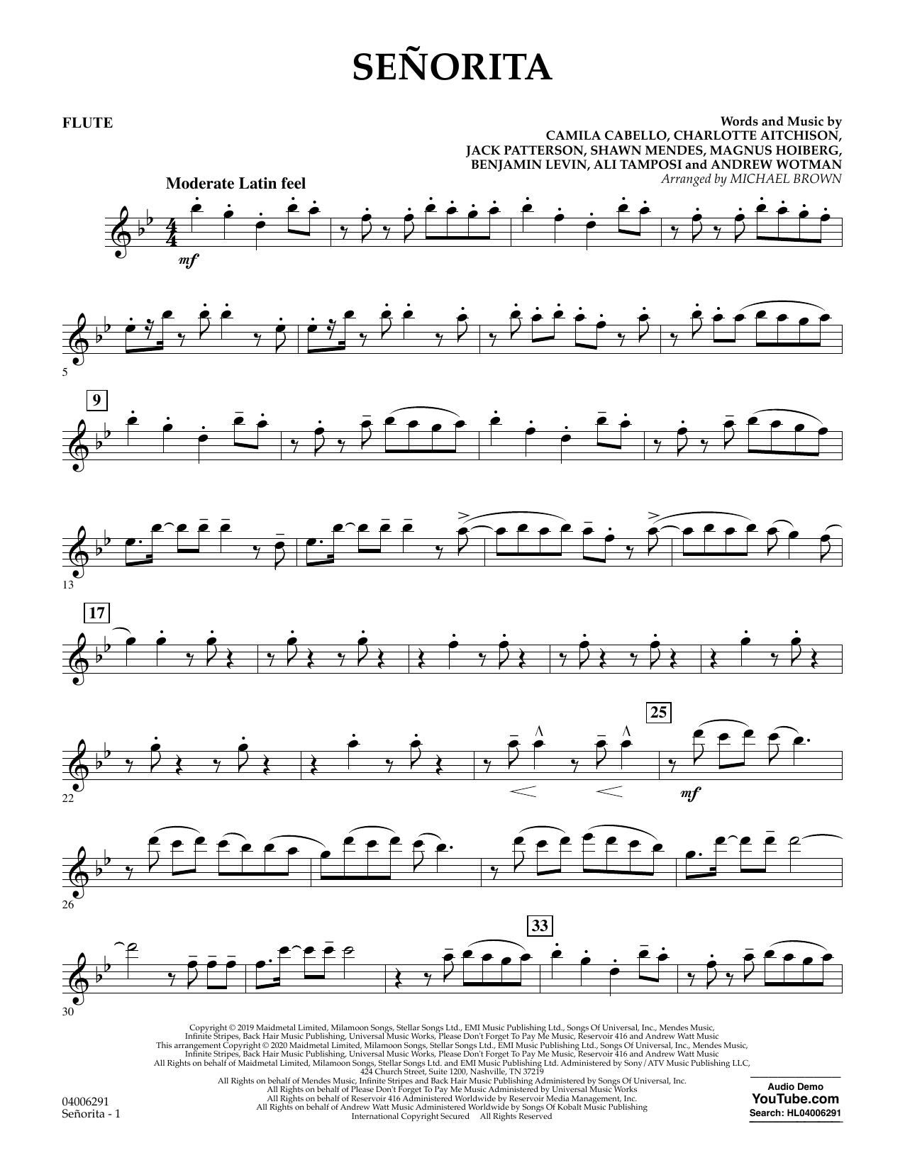 Senorita By Shawn Mendes & Camila Cabello Free Sheet Music