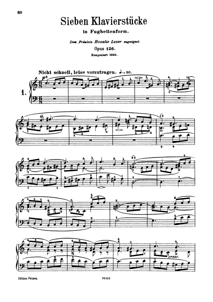 Seven Preludes Op.126 By Elisabeth Lutyens Free Sheet Music