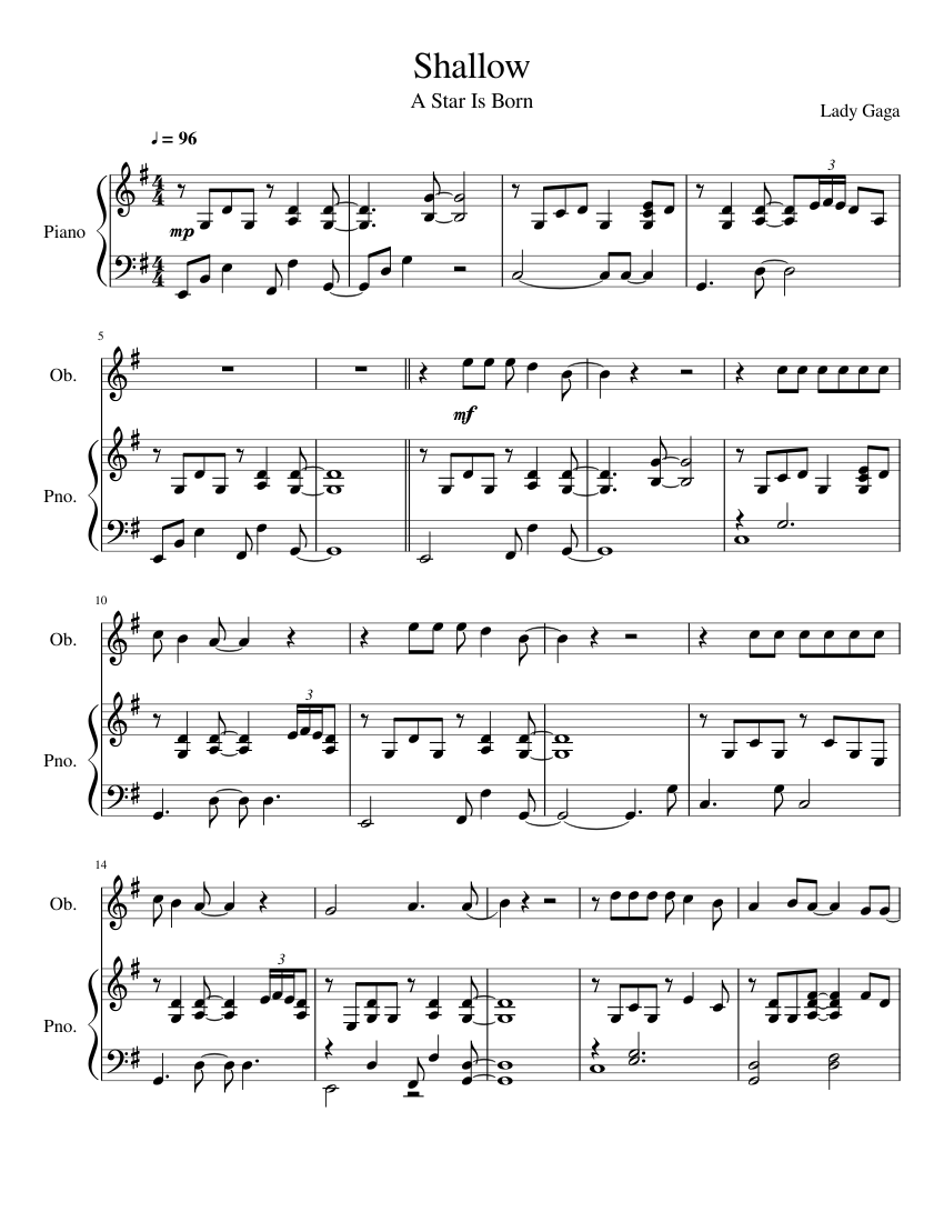 Shallow By Andrew Wyatt Free Sheet Music