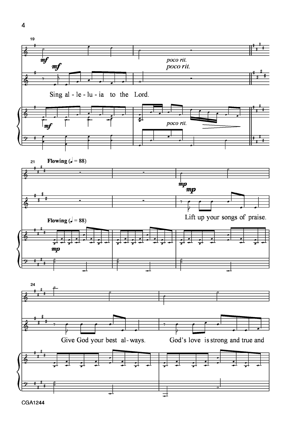 Sing A Joyous Alleluia By Linda Spevacek Free Sheet Music