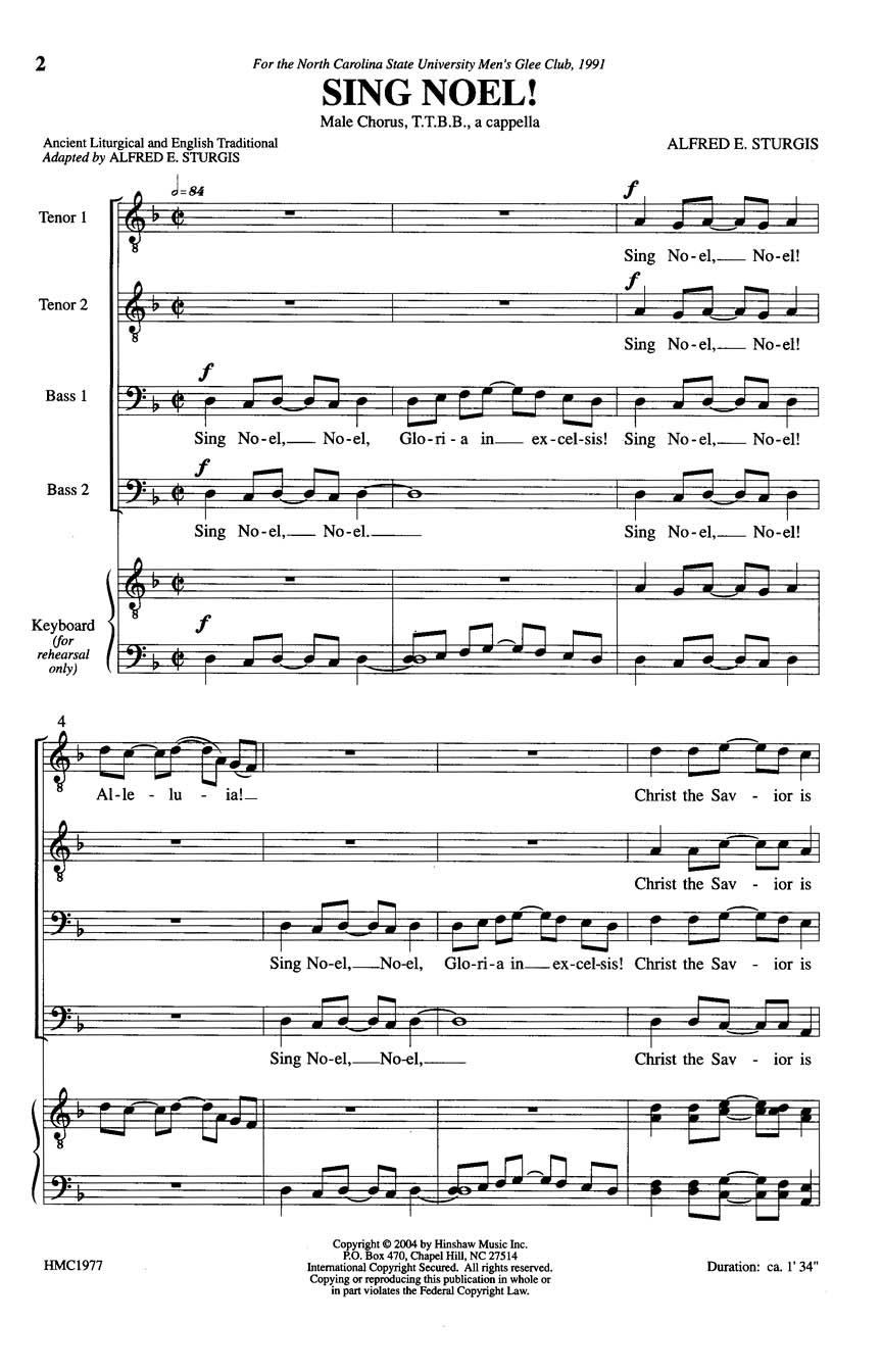 Sing With Joy, Sing Noel By Brad Printz Free Sheet Music