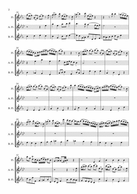 Sleepers Awake Arrange For Flute Trio By Johann Sebastian Bach Free Sheet Music