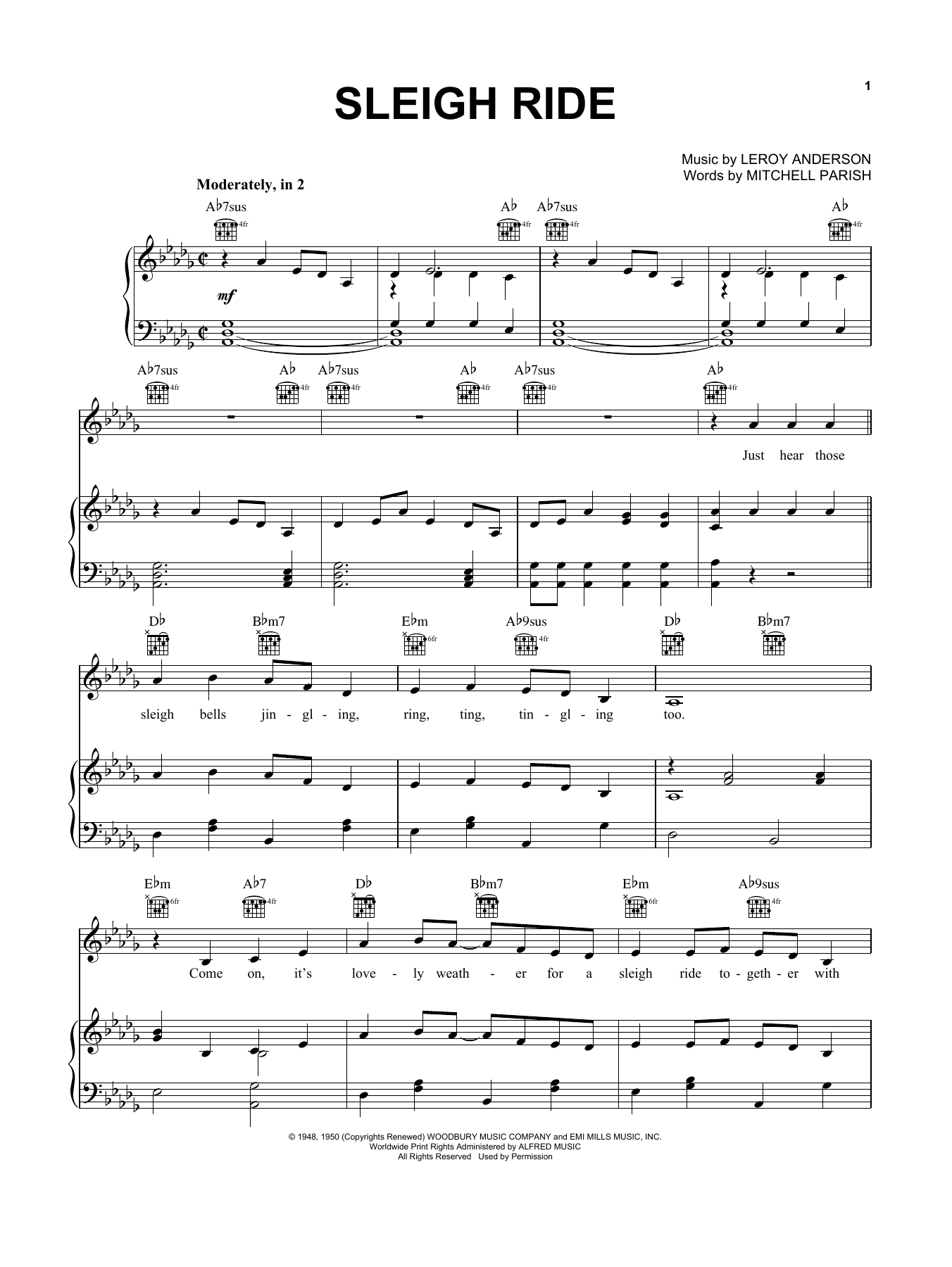 Sleigh Ride By Leroy Anderson Free Sheet Music