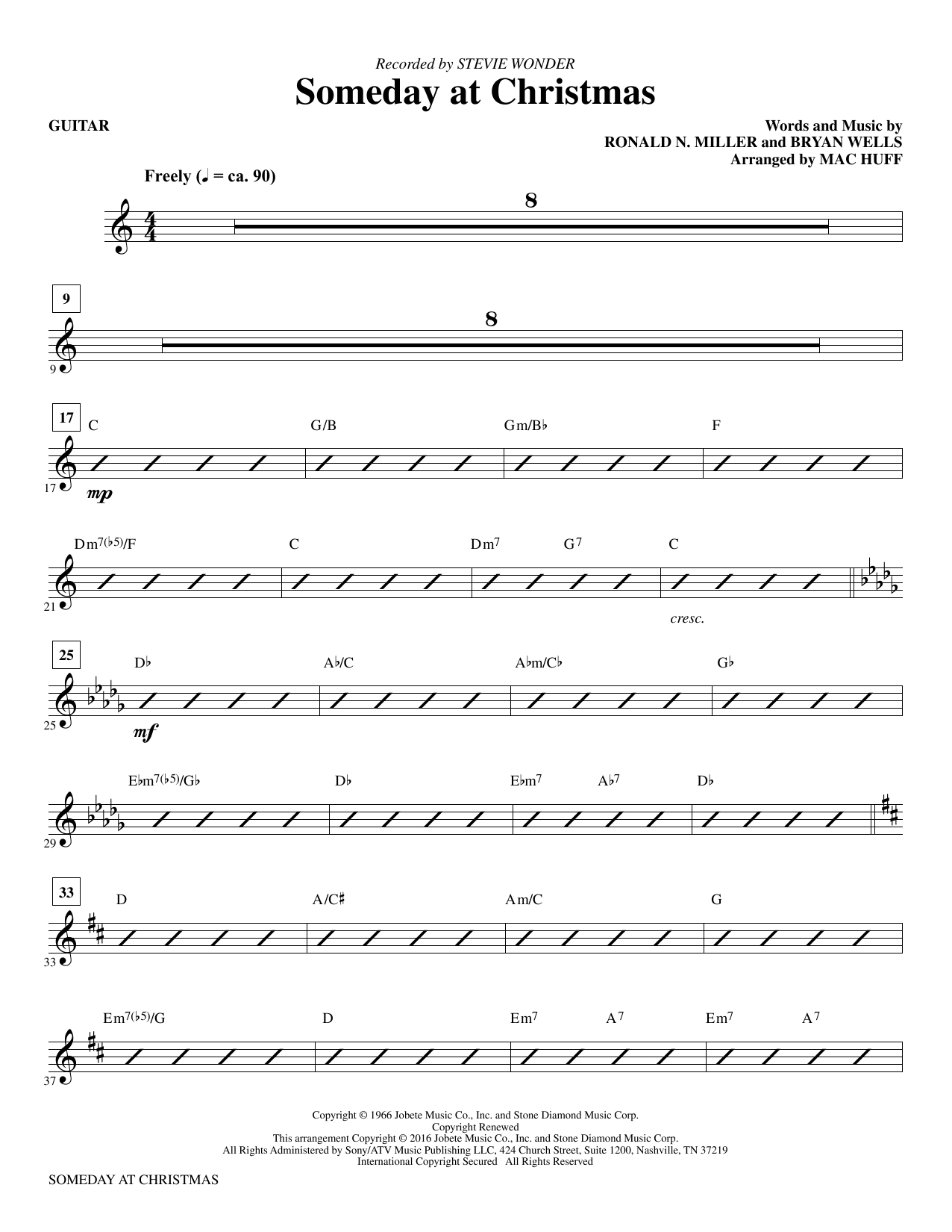 Someday At Christmas (arr. Mac Huff) By Mac Huff Free Sheet Music