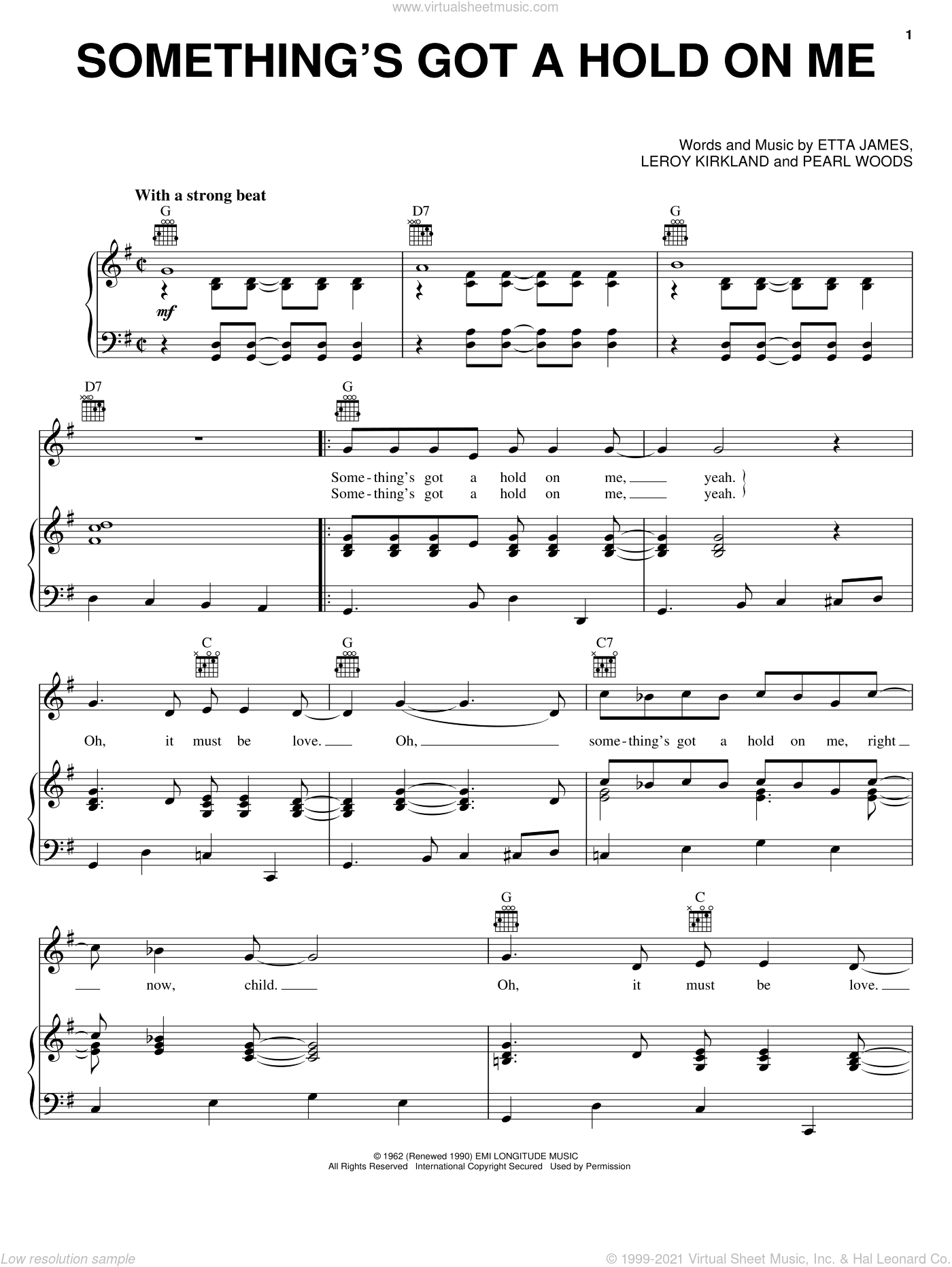 Something's Got A Hold On Me By Etta James Free Sheet Music