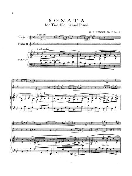 Sonata In B Flat Major By Jean Baptiste (de Gant) Loeillet Free Sheet Music