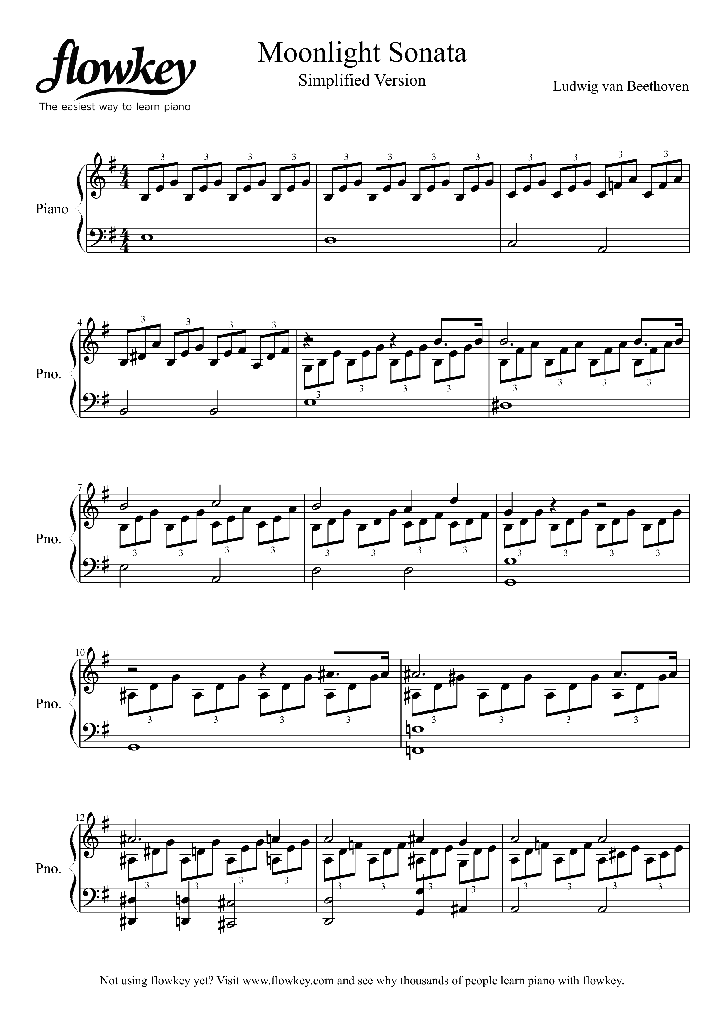 Sonatas For Piano By Ludwig Van Beethoven Free Sheet Music