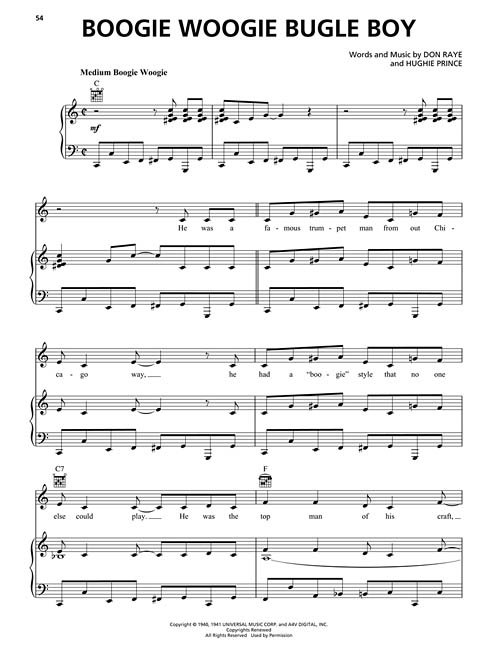 Songs Of The 1940s By Various Free Sheet Music