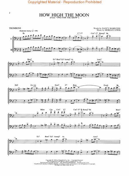 Standards - Trombone By Various Free Sheet Music