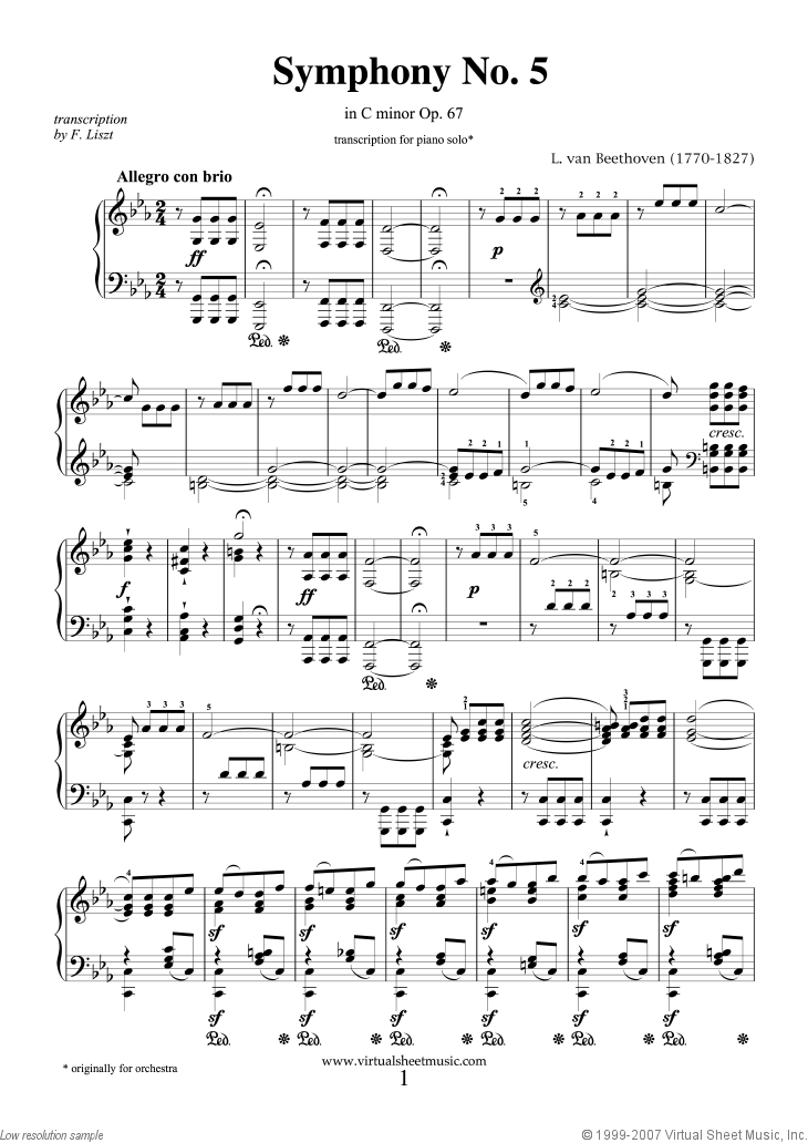 Symphony No. 5 By Ralph Vaughan Williams Free Sheet Music