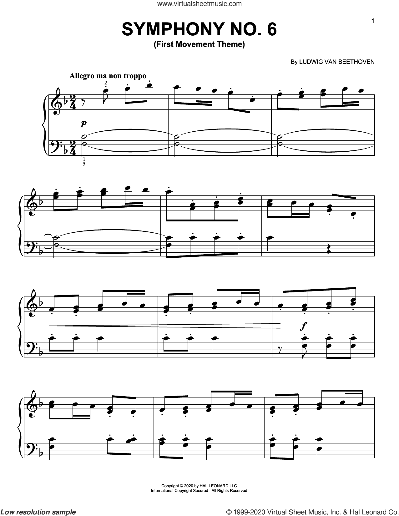 Symphony No. 6 By Ralph Vaughan Williams Free Sheet Music