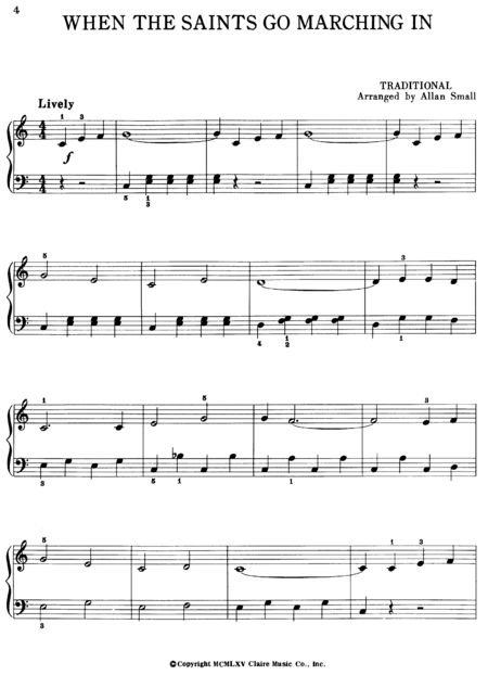 Teacher's Choice For The Young Pianist By Allan Small Free Sheet Music