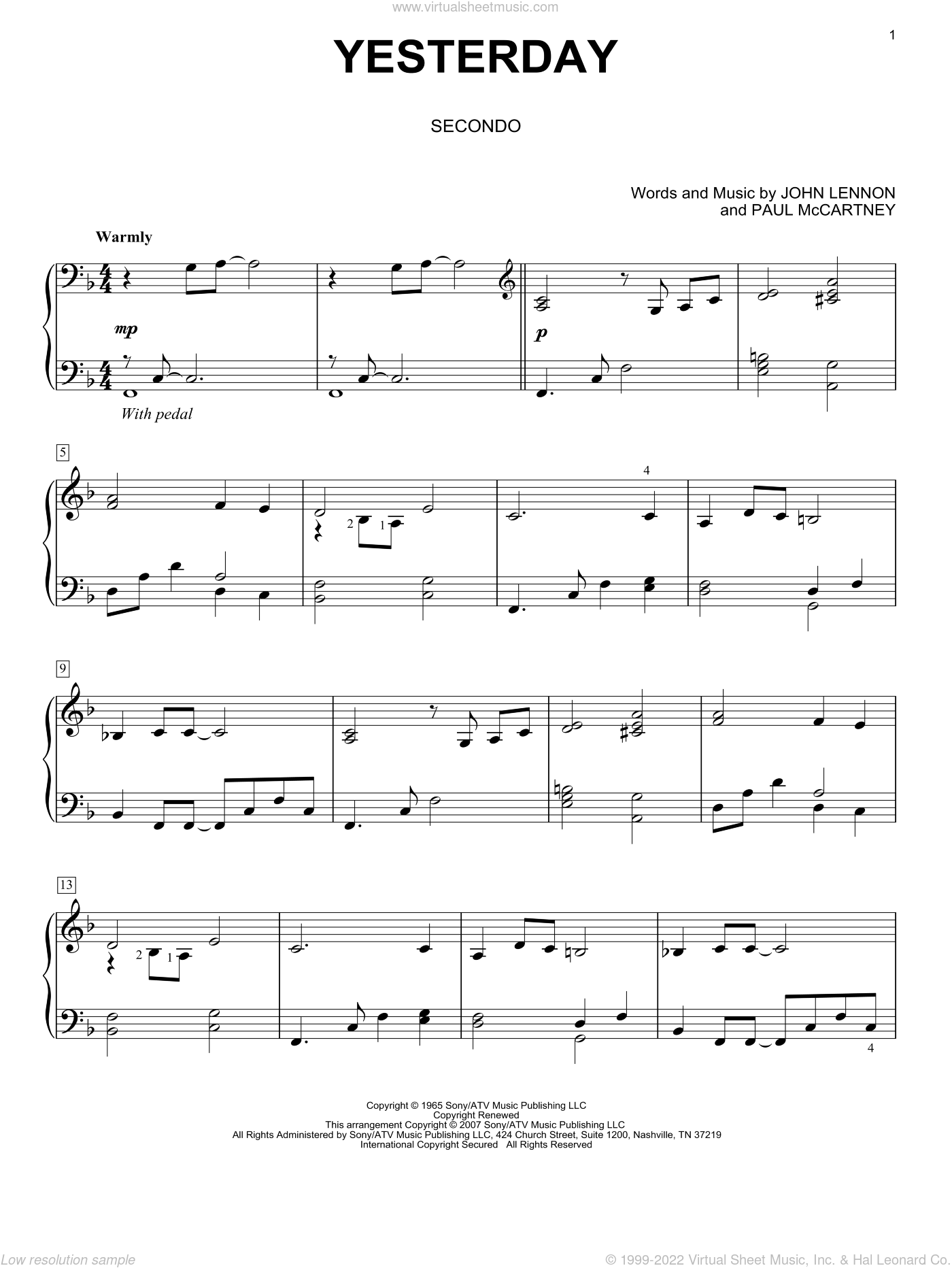 The Beatles By The Beatles Free Sheet Music