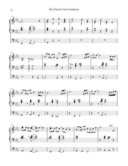 The Church's One Foundation (Aurelia) Organ Work, By Phil Lehenbauer By Phil Lehenbauer Free Sheet Music