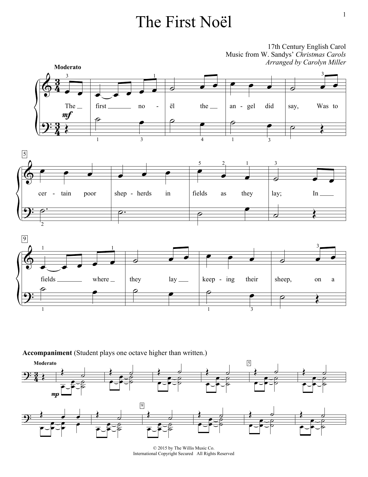 The First Noel By Trevor Manor Free Sheet Music