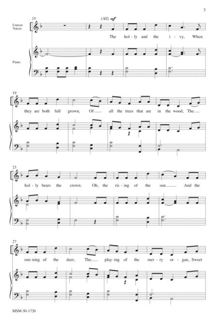 The Holly And The Ivy (Downloadable Choral Score) By John A. Behnke Free Sheet Music