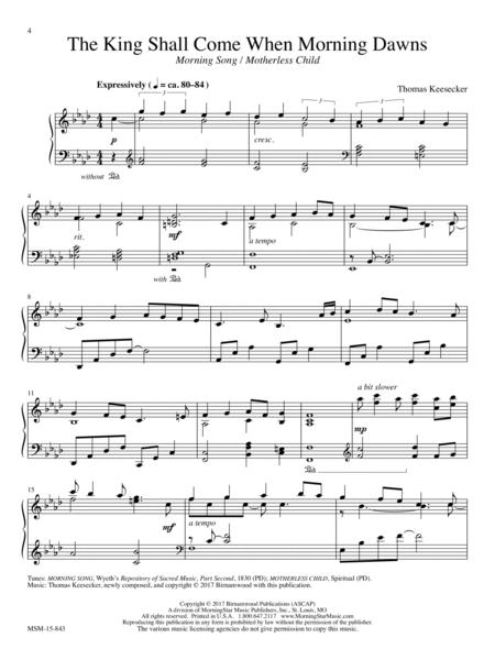 The King Shall Come When Morning Dawns (Downloadable) By Thomas Keesecker Free Sheet Music