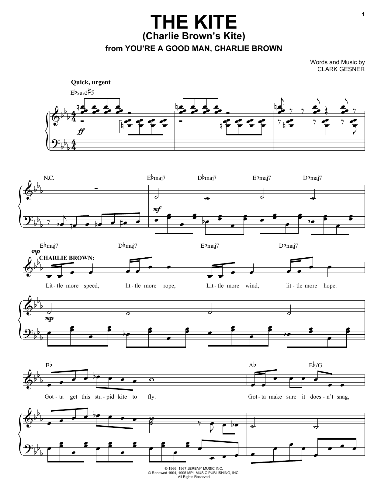 The Kite By Tim Glemser Free Sheet Music