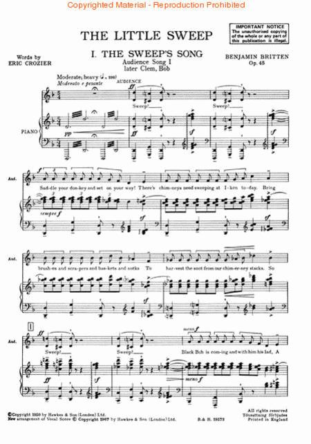 The Little Sweep, Op. 45 By Benjamin Britten Free Sheet Music