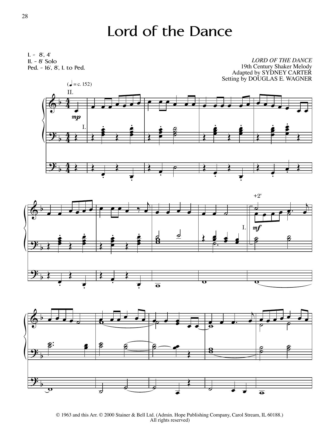 The Lord Of The Dance By Ronan Hardiman Free Sheet Music