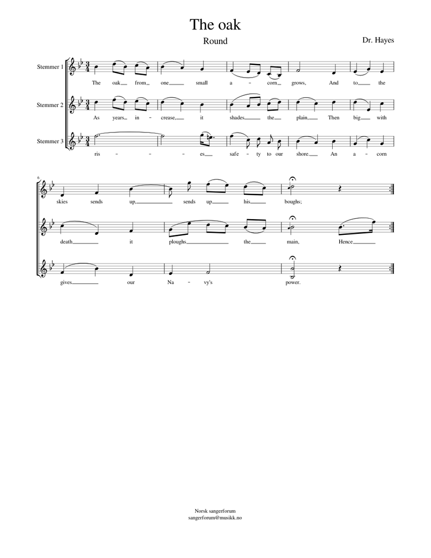 The Oak By Florence Beatrice Price Free Sheet Music